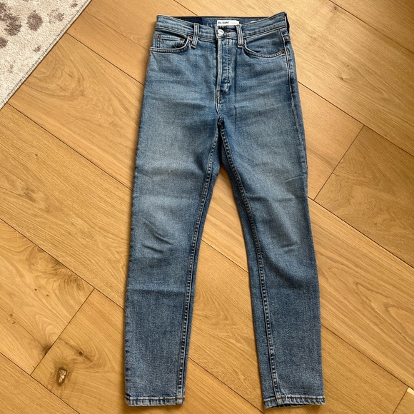 Redone high waisted slim jeans size 26 - Picture 4 of 9